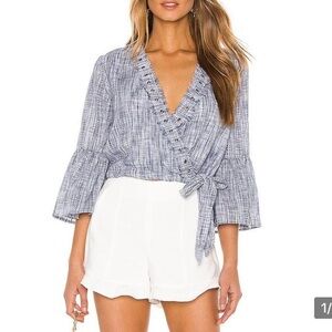 Tularosa | Estelle Top in Deep Blue | XXS